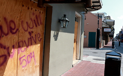 Shuttered businesses during the coronavirus pandemic