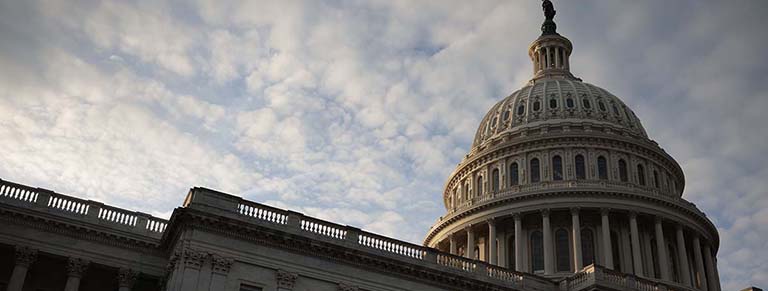 Close up of U.S. Capitol dome 