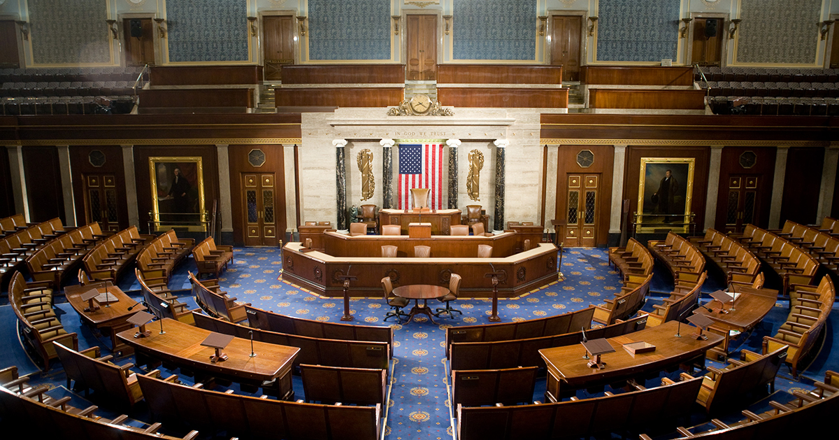 The U.S. House of Representatives chamber