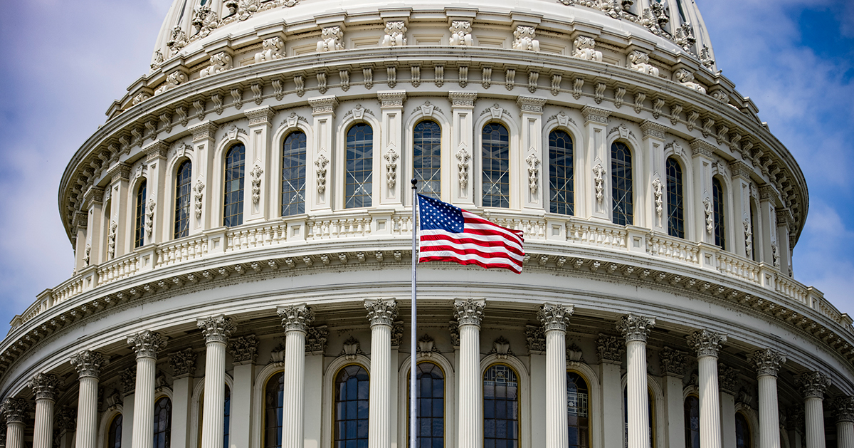 Close up image of U.S. Capitol Dome