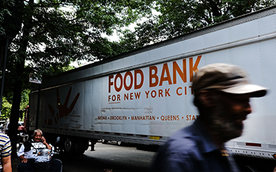 food bank truck new york city