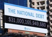 National Debt clock displaying $31 trillion