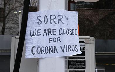 Business closed for coronavirus in Queens, New York