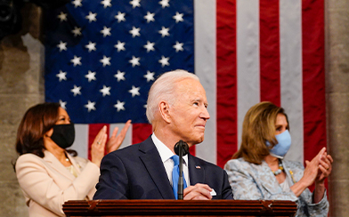 President Joe Biden delivers speech to a joint session of Congress.