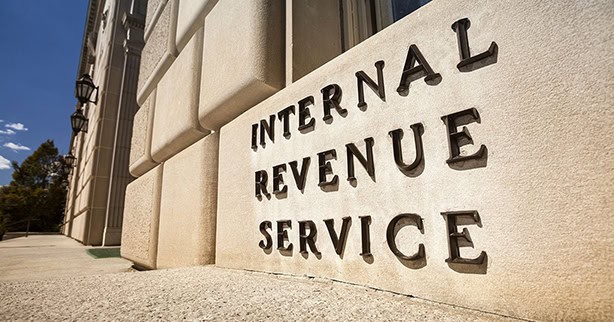 Image of Internal Revenue Service sign
