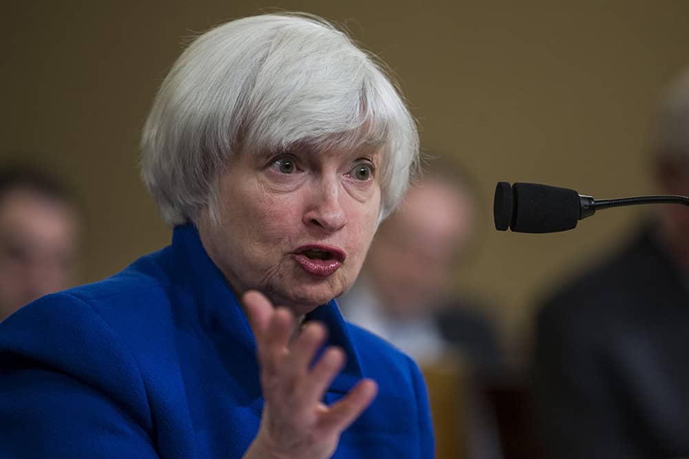 Federal Reserve Chairwoman Janet Yellen Testifies To Joint Economic Committee On Economy