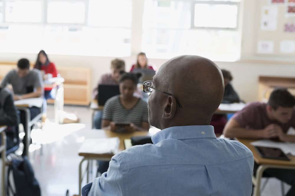 Teacher in classroom
