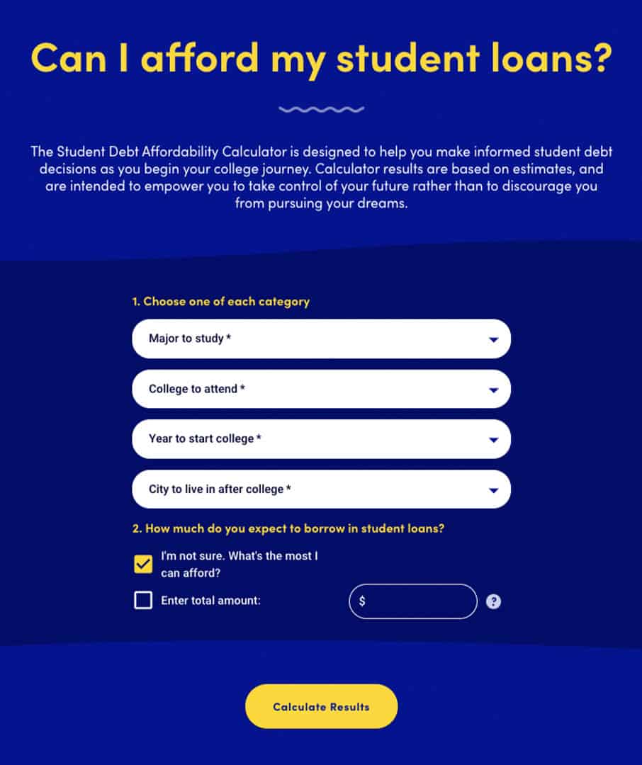 Student Debt Affordability Calculator Student Debt Affordability Calculator