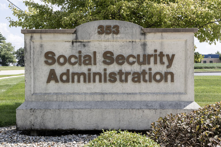Social Security Administration sign